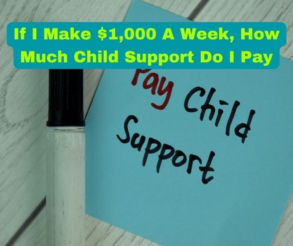 If I Make $1,000 A Week, How Much Child Support Do I Pay